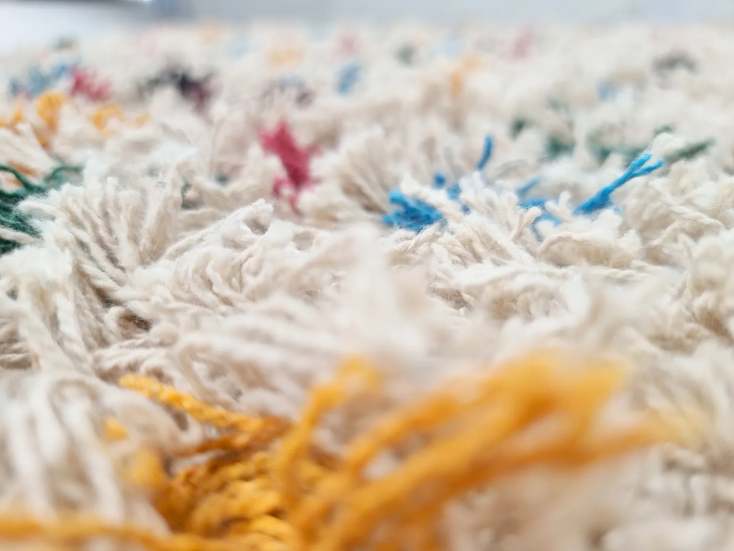 Hochflorteppiche - Litton Natural Cotton Shaggy (beige/multi)
