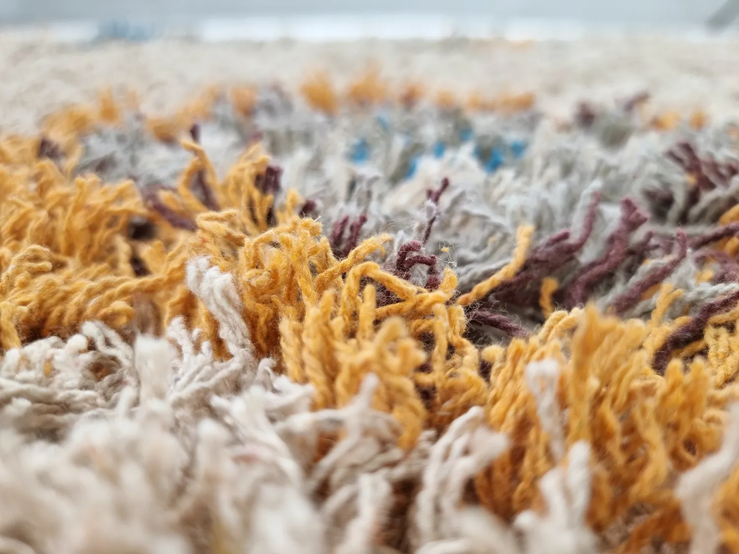 Hochflorteppiche - Marden Natural Cotton Shaggy (beige/multi)