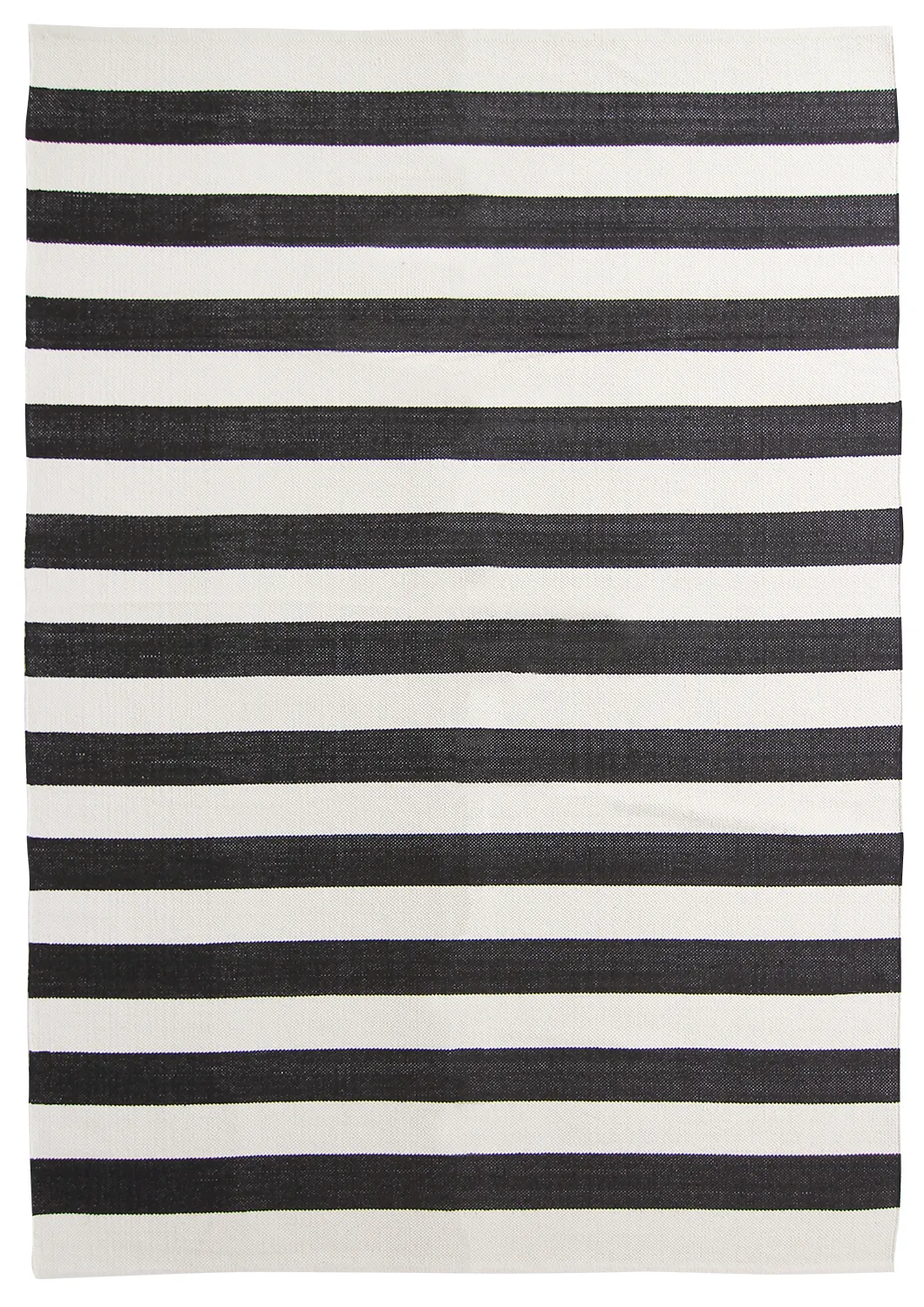 Baumwollteppich - Nilo (schwarz/weiß)
