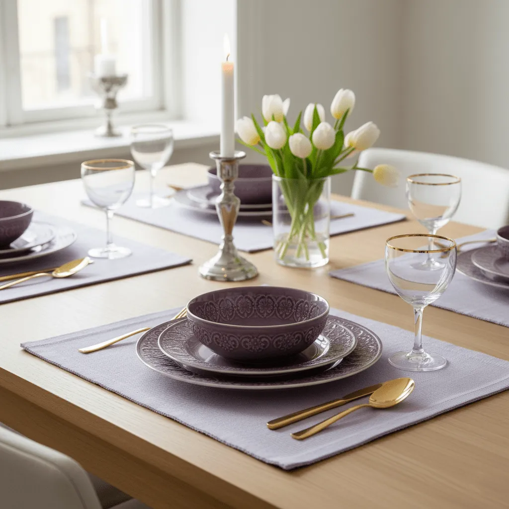 Platzset 2er-Pack - Niva (lavendel)