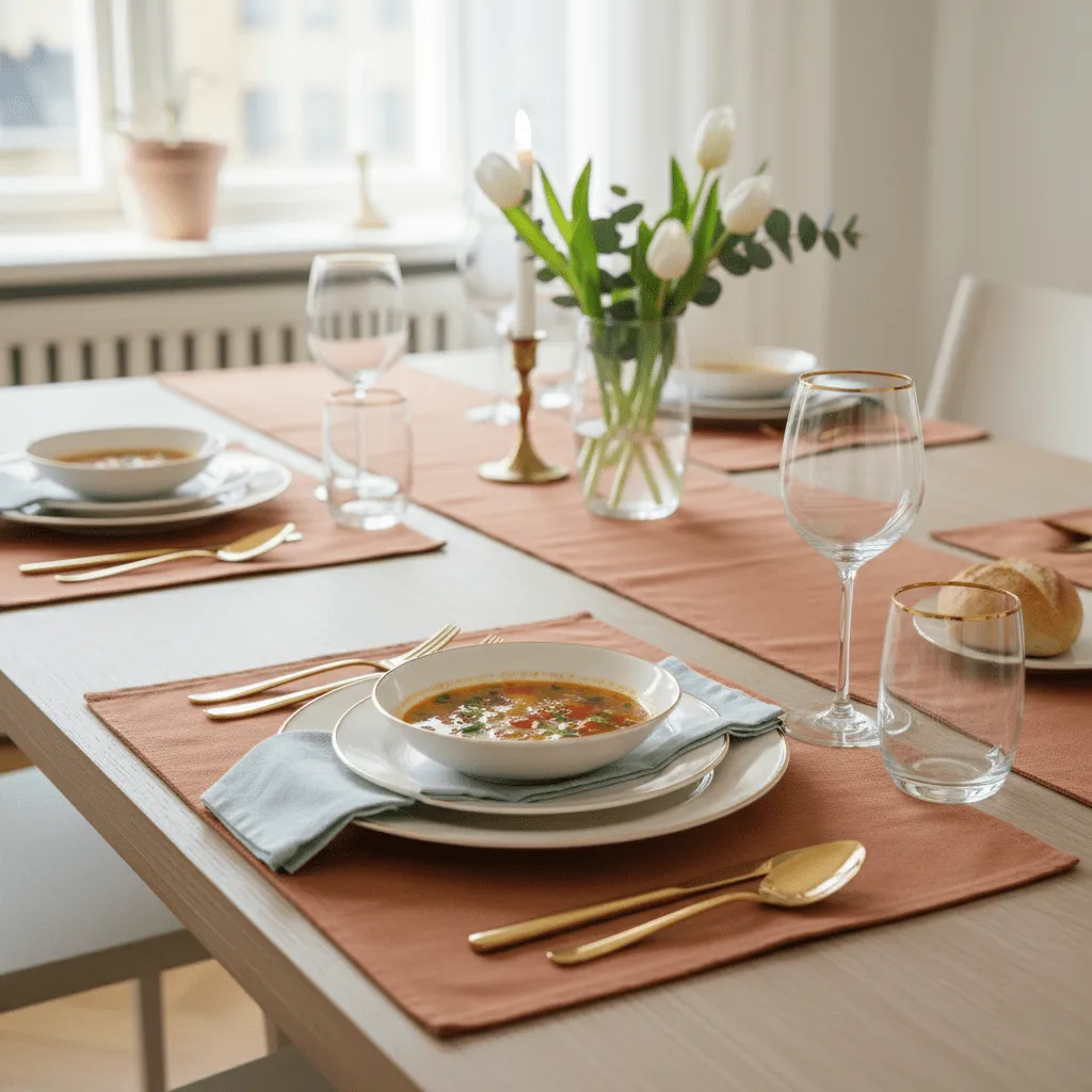 Platzset 2er-Pack - Niva (hellbraun)