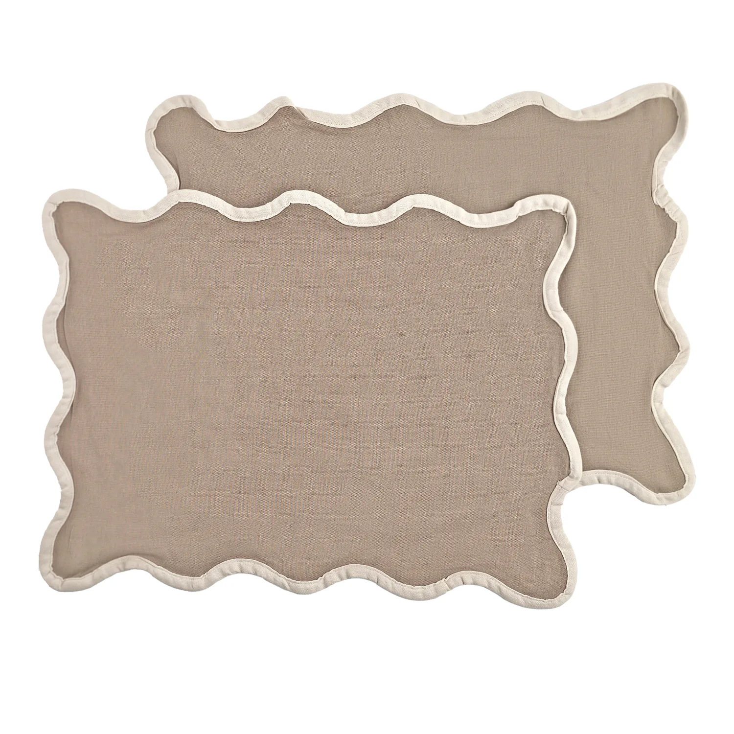 Platzset 2er-Pack - Yrsa (dunkelbeige)