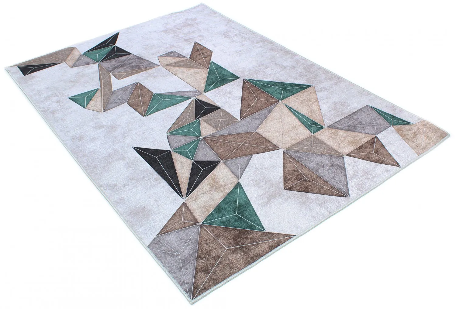 Wilton-Teppich - Feres (grau/beige/bunt)