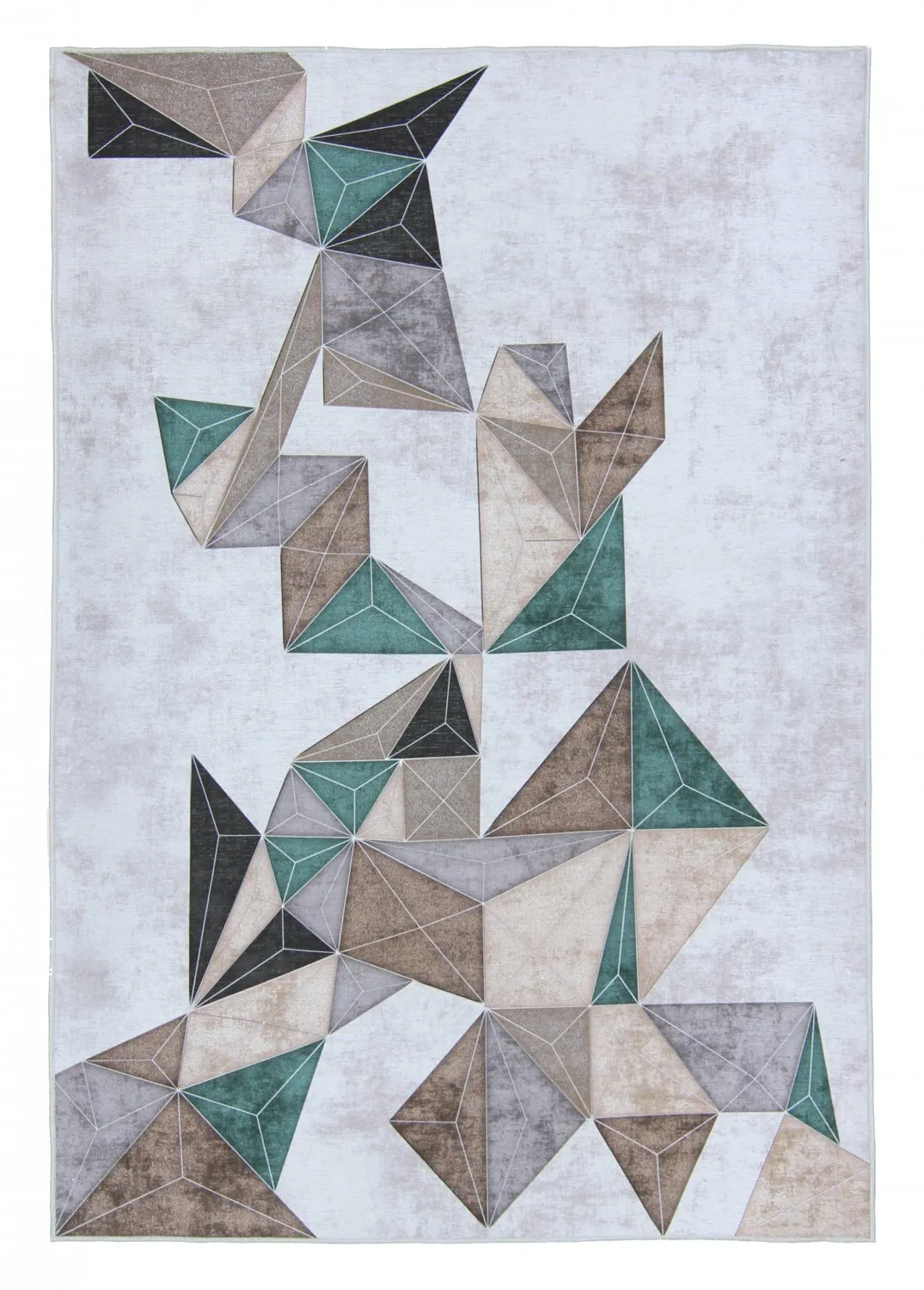 Wilton-Teppich - Feres (grau/beige/bunt)