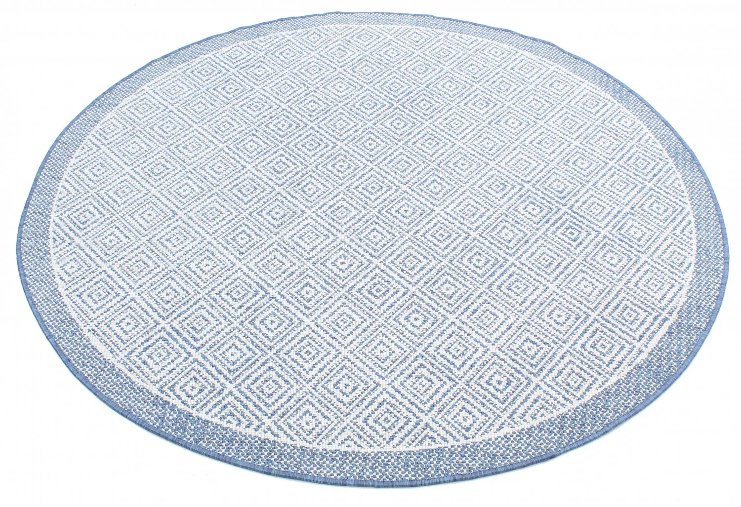 Rund Teppich - Monsaraz (blau)