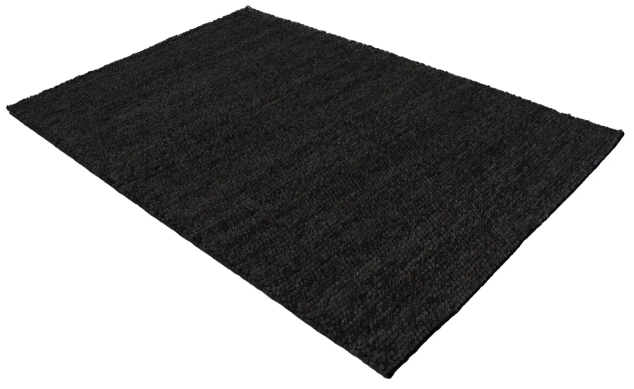 Wollteppich - Avafors Wool Bubble (schwarz)