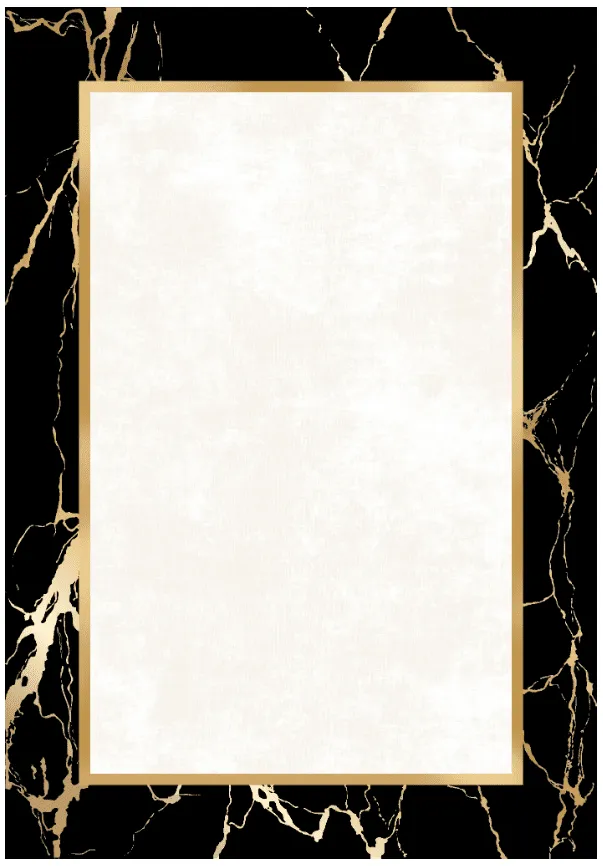 Wilton-Teppich - Cerasia (schwarz/weiß/gold)