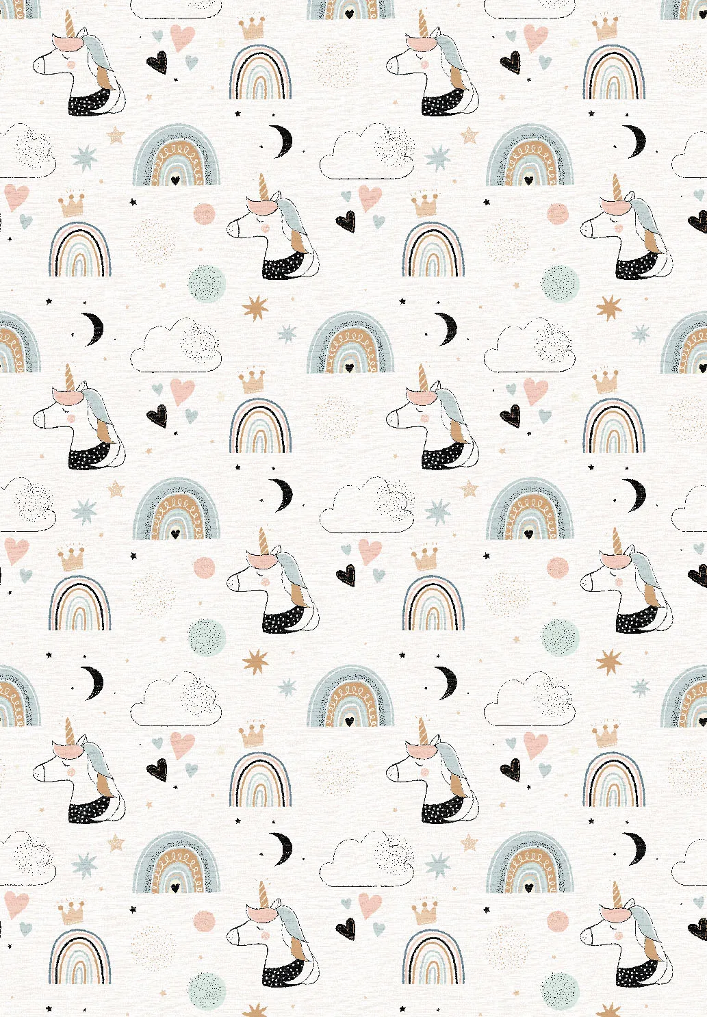 Kinderteppich - Unicorn Rainbow (rosa)