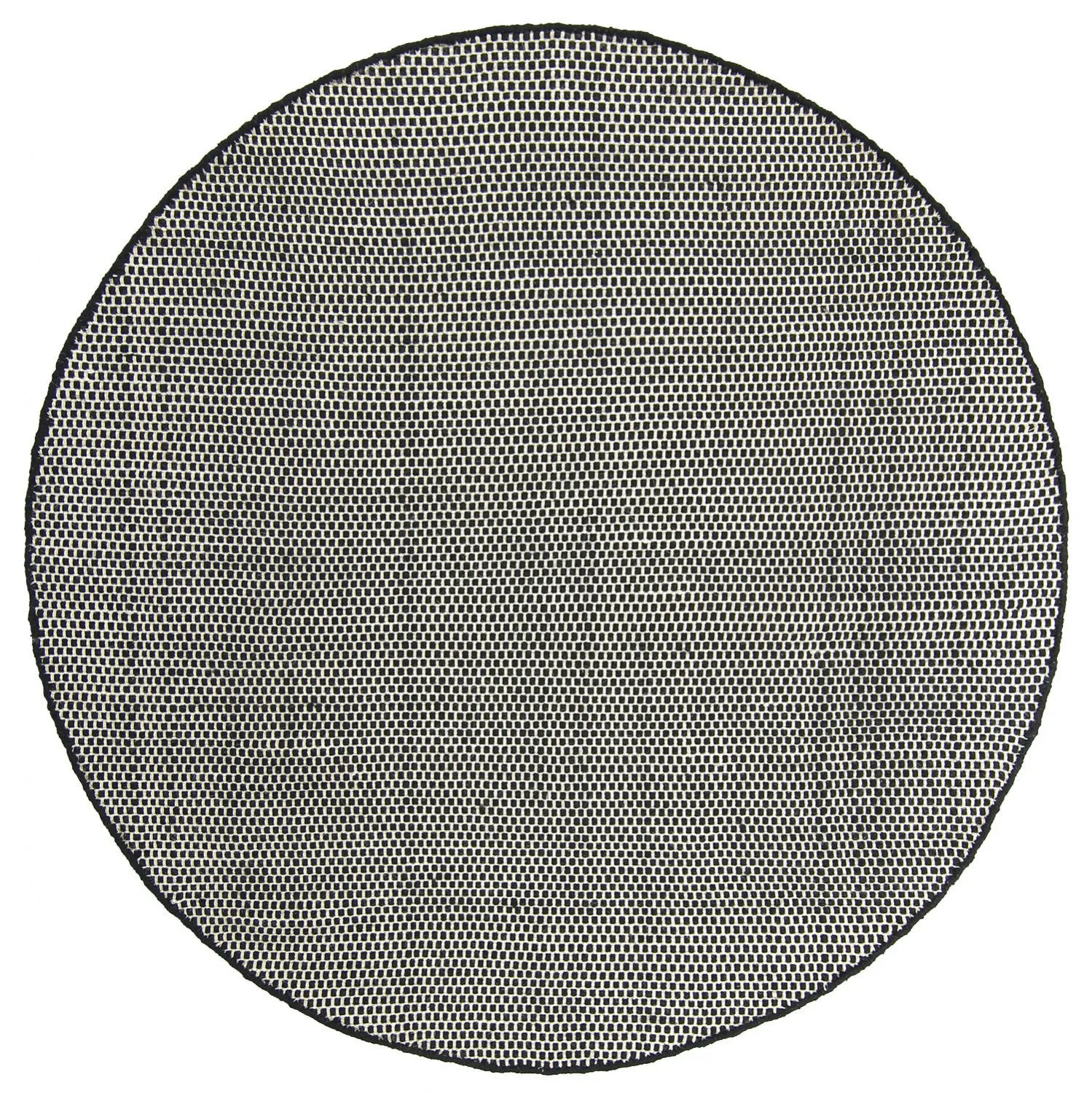 Runde Teppiche - Coastal (schwarz/weiß)