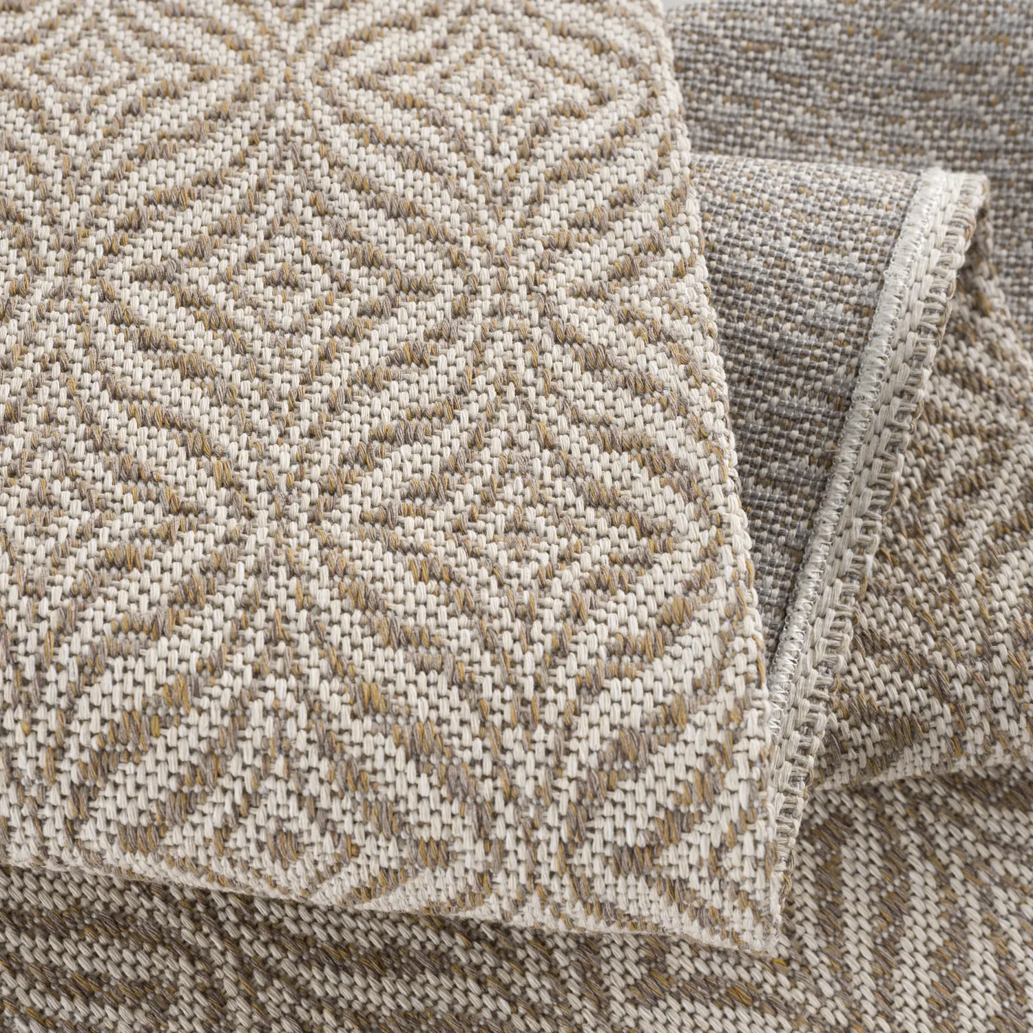 Baumwollteppich - Hvitanes (beige)