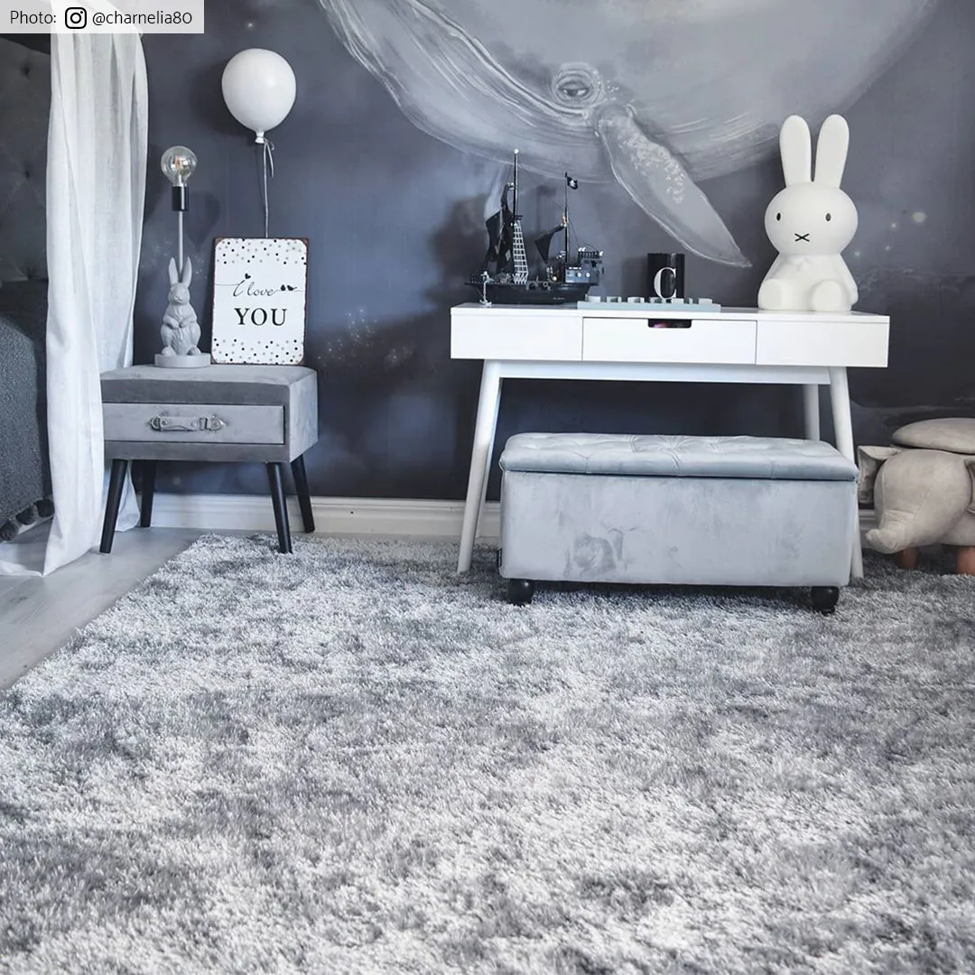 Runde Teppiche - Cosy (Silber)