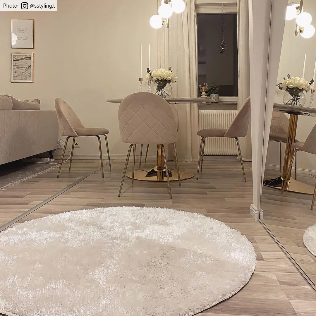 Runde Teppiche - Cosy (weiß)