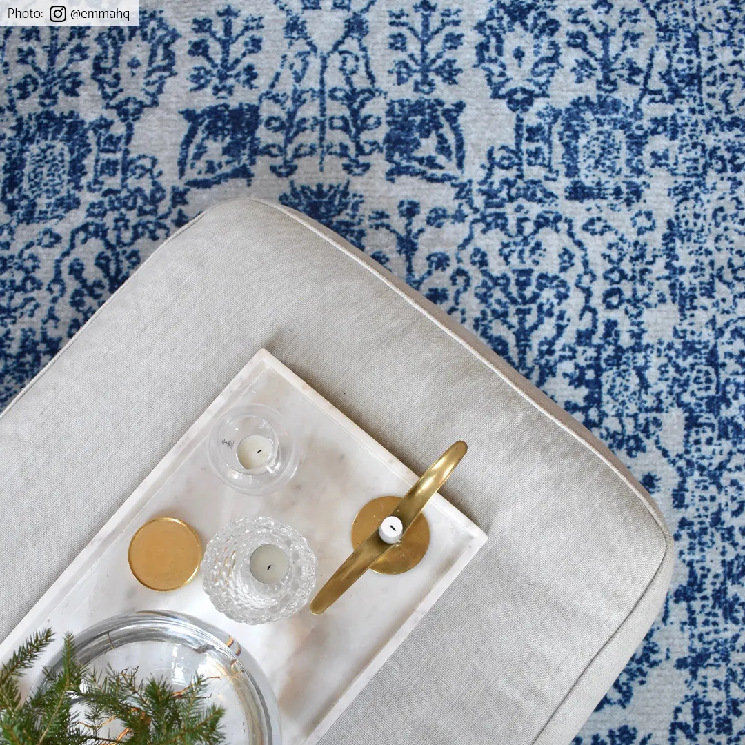 Wilton-Teppich - Perouges (blau)