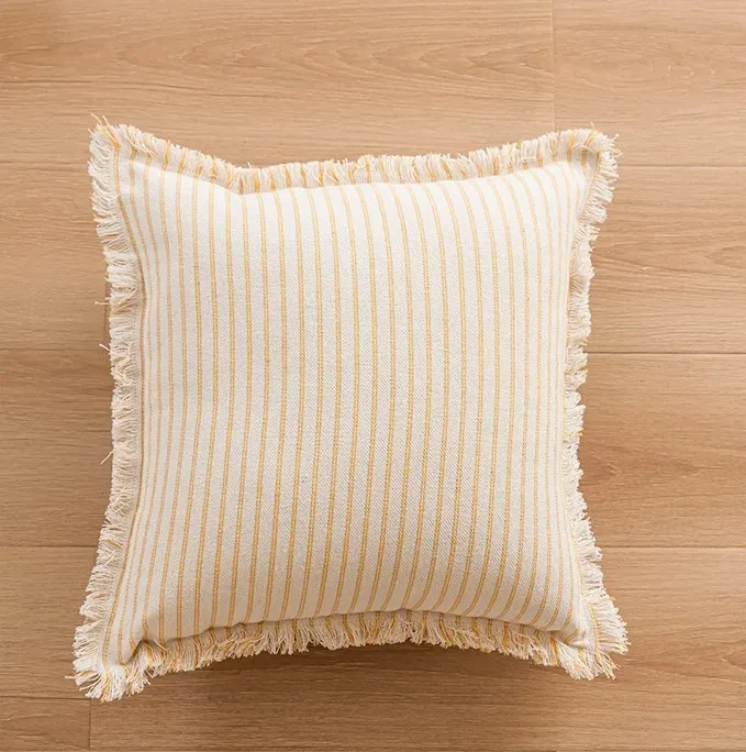 Kissenbezug - Fringed (gelb)