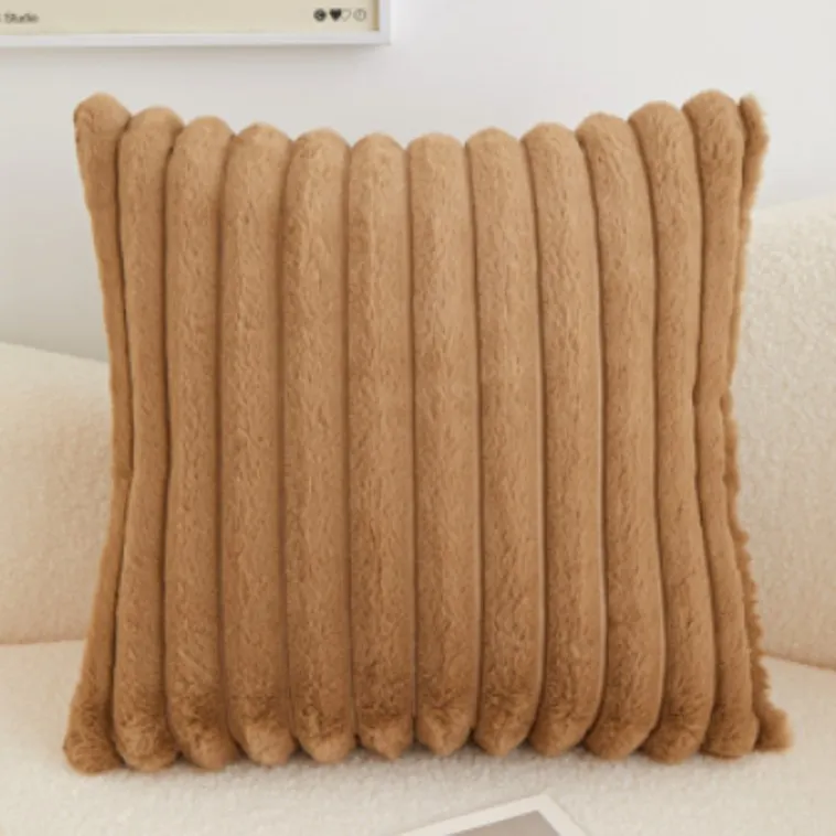 Kissenbezug - Soft stripes (braun)