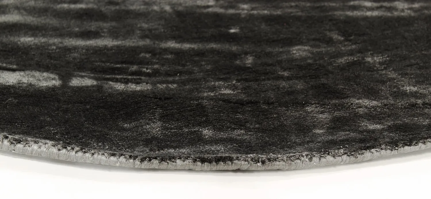 Rund Teppich - Jodhpur Special Luxury Edition (schwarz)