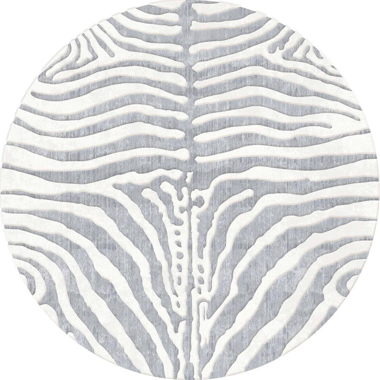 Rund Teppich - Zebra