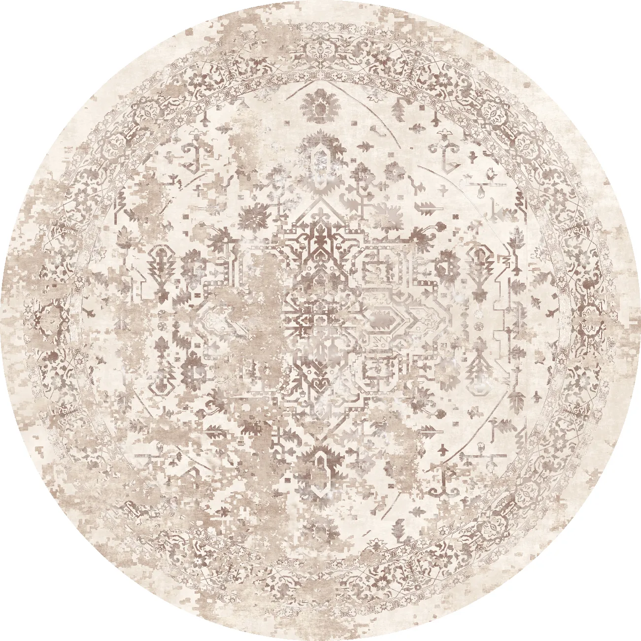Rund Teppich - Mateur (beige)