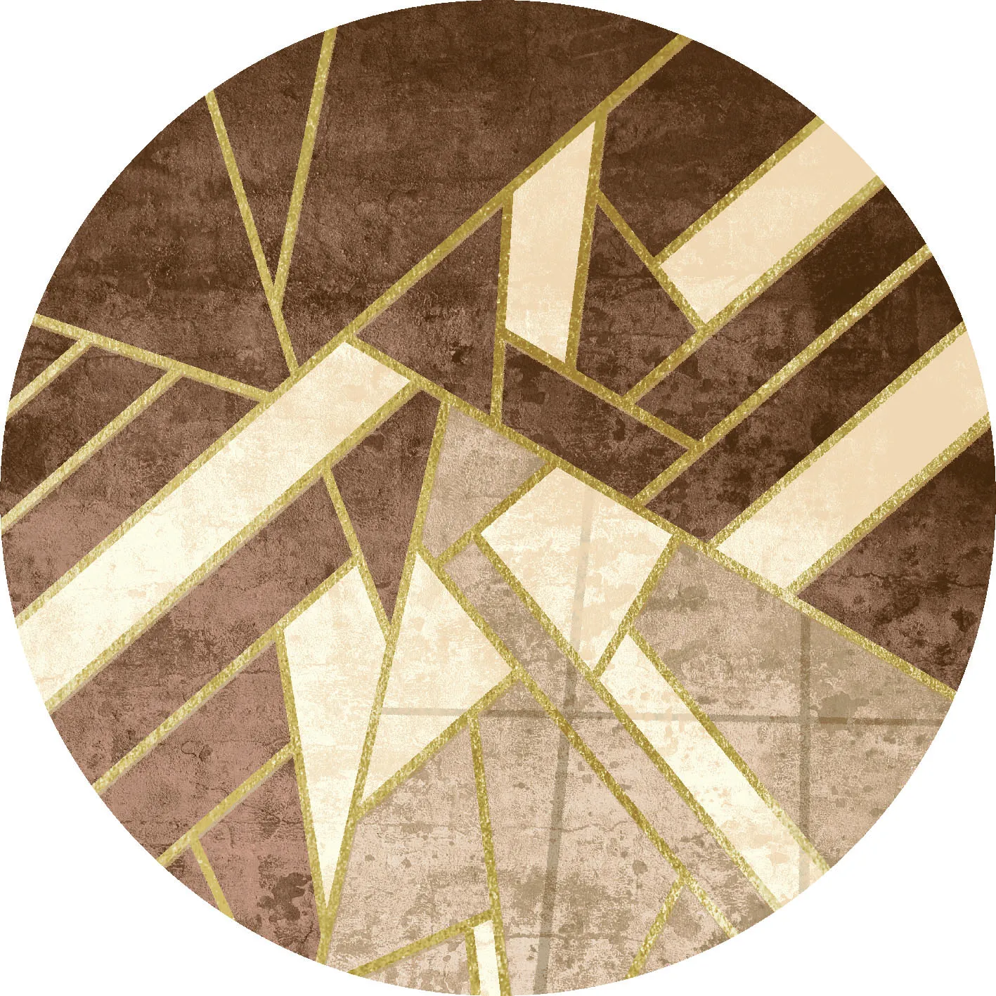 Rund Teppich - Amasra (beige)