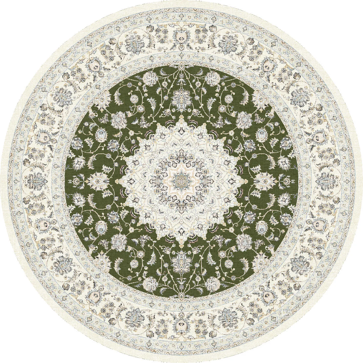 Rund Teppich - Arabella (grün)