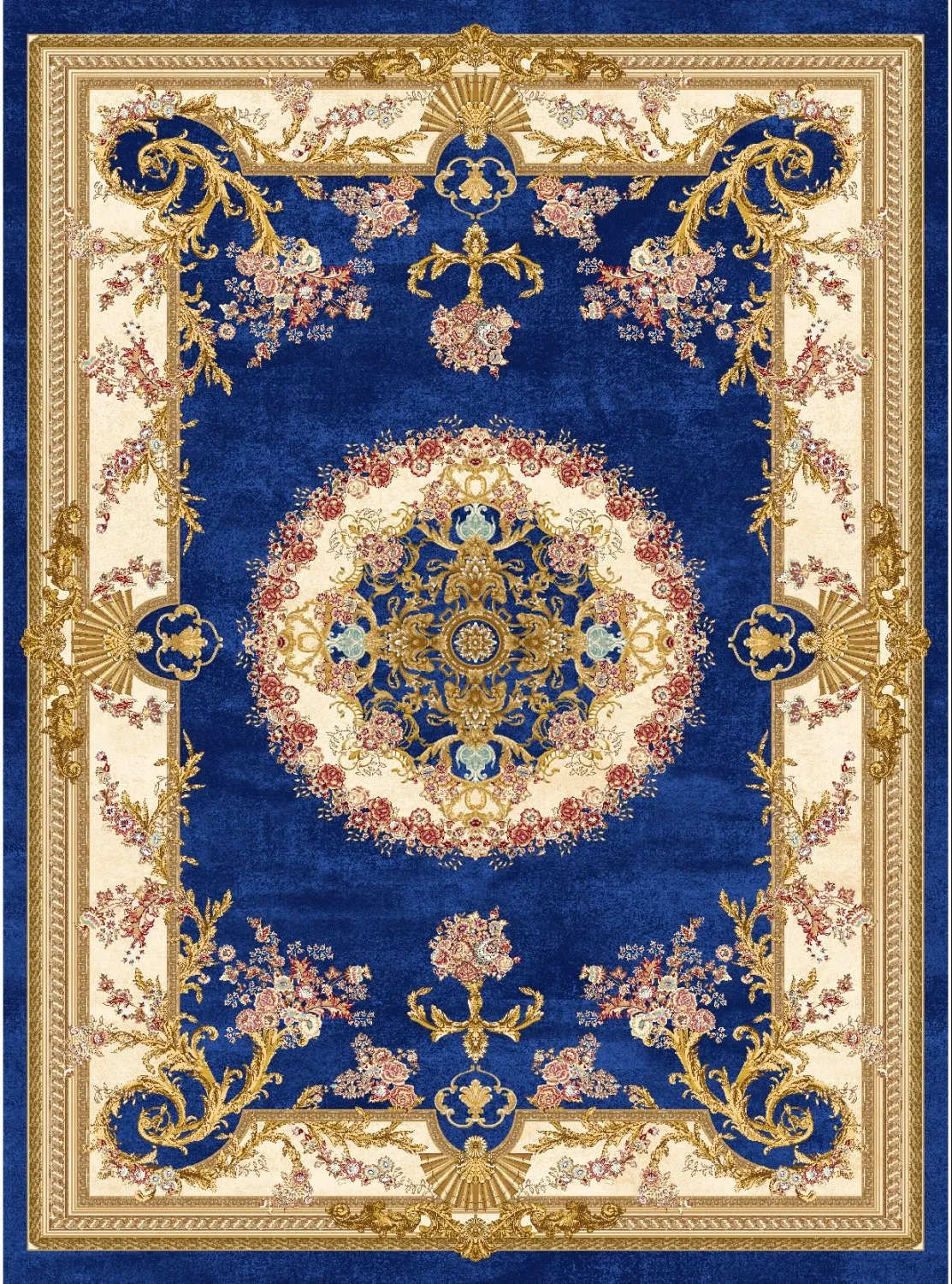 Wilton-Teppich - Marand (blau)