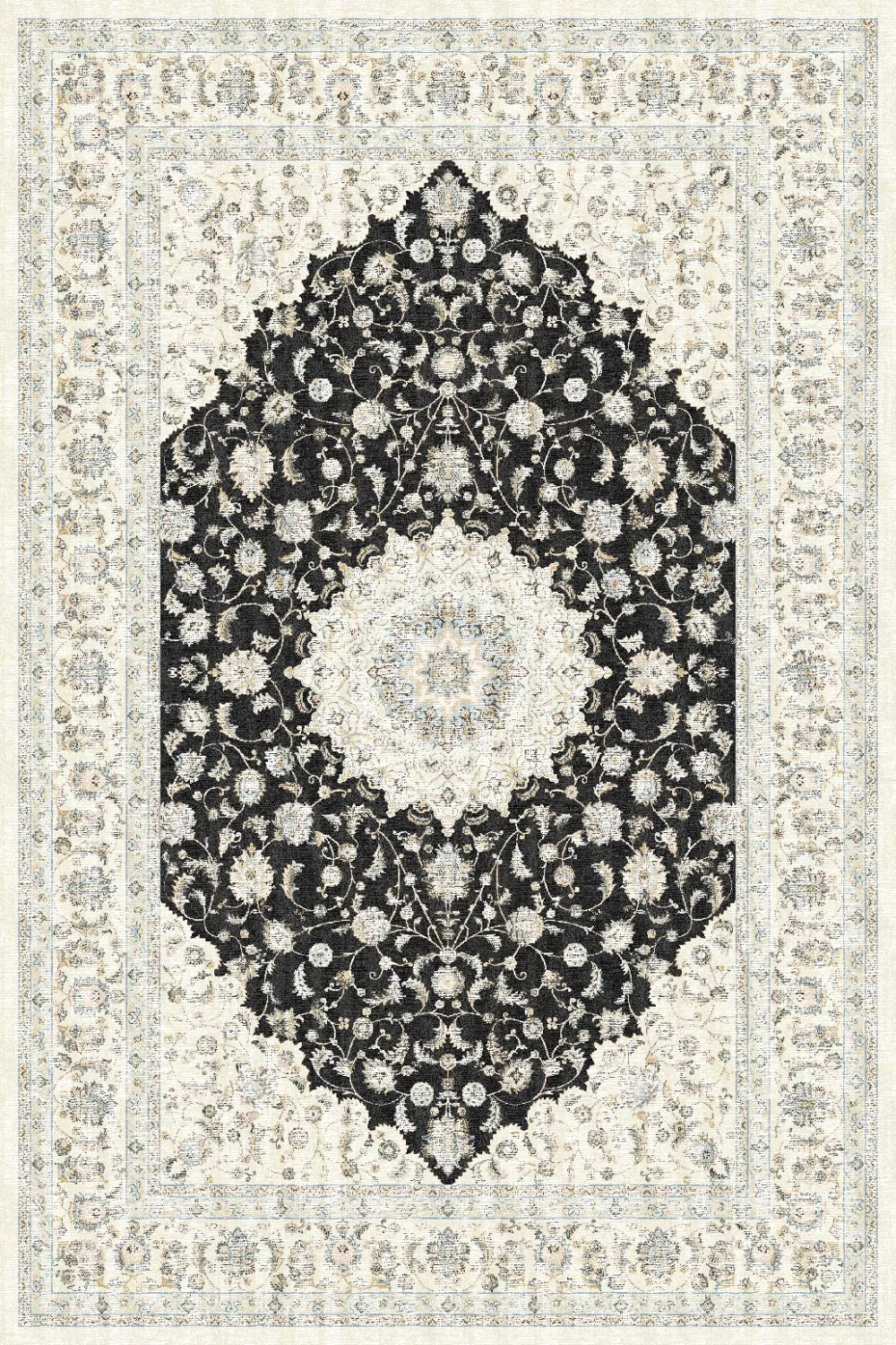 Wilton-Teppich - Arabella (schwarz)