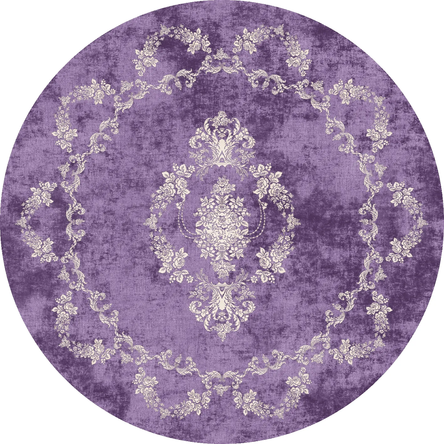 Rund Teppich - Taknis (violett)