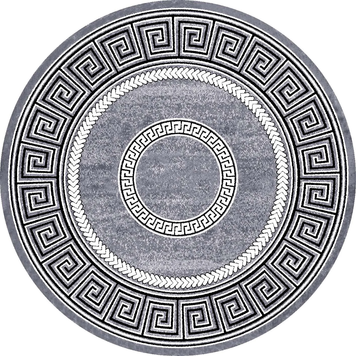 Rund Teppich - Ankara Versace (grau)