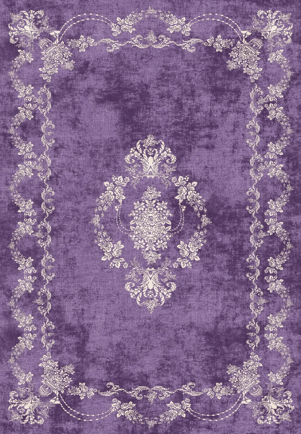 Wilton-Teppich - Taknis (violett)