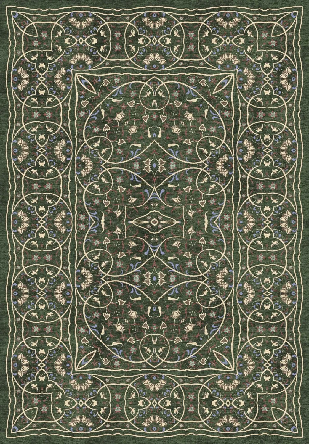 Wilton-Teppich - Dara (grün)