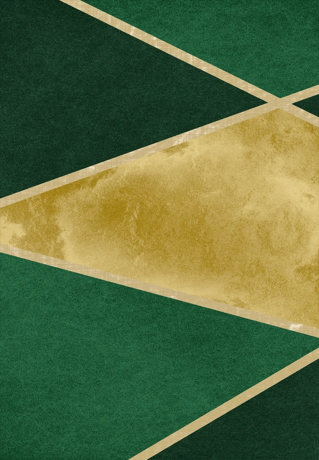 Wilton-Teppich - Dolly (grün/gold)