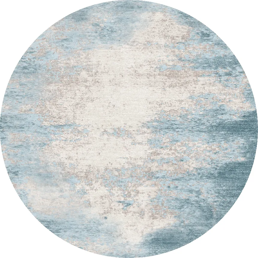 Rund Teppich - Zarzi (blau)