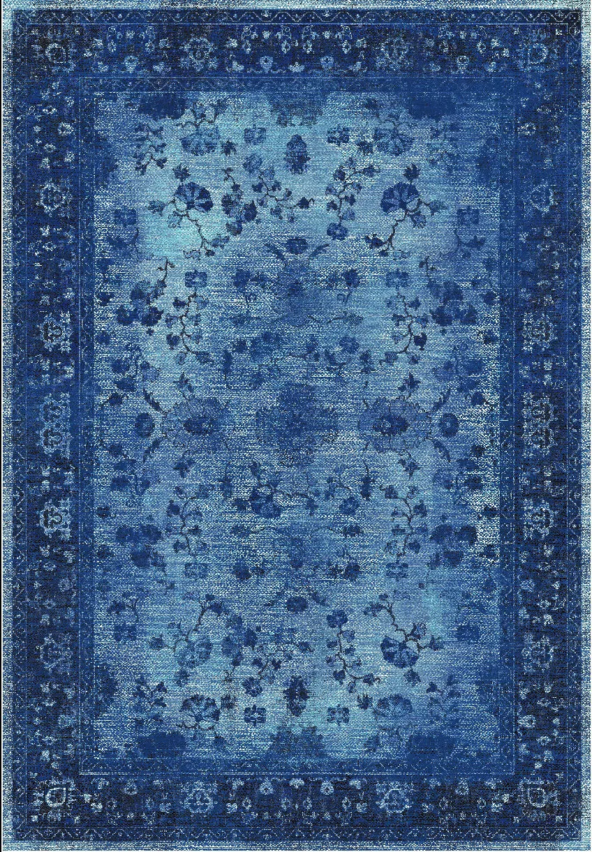 Wilton-Teppich - Gombalia (blau)