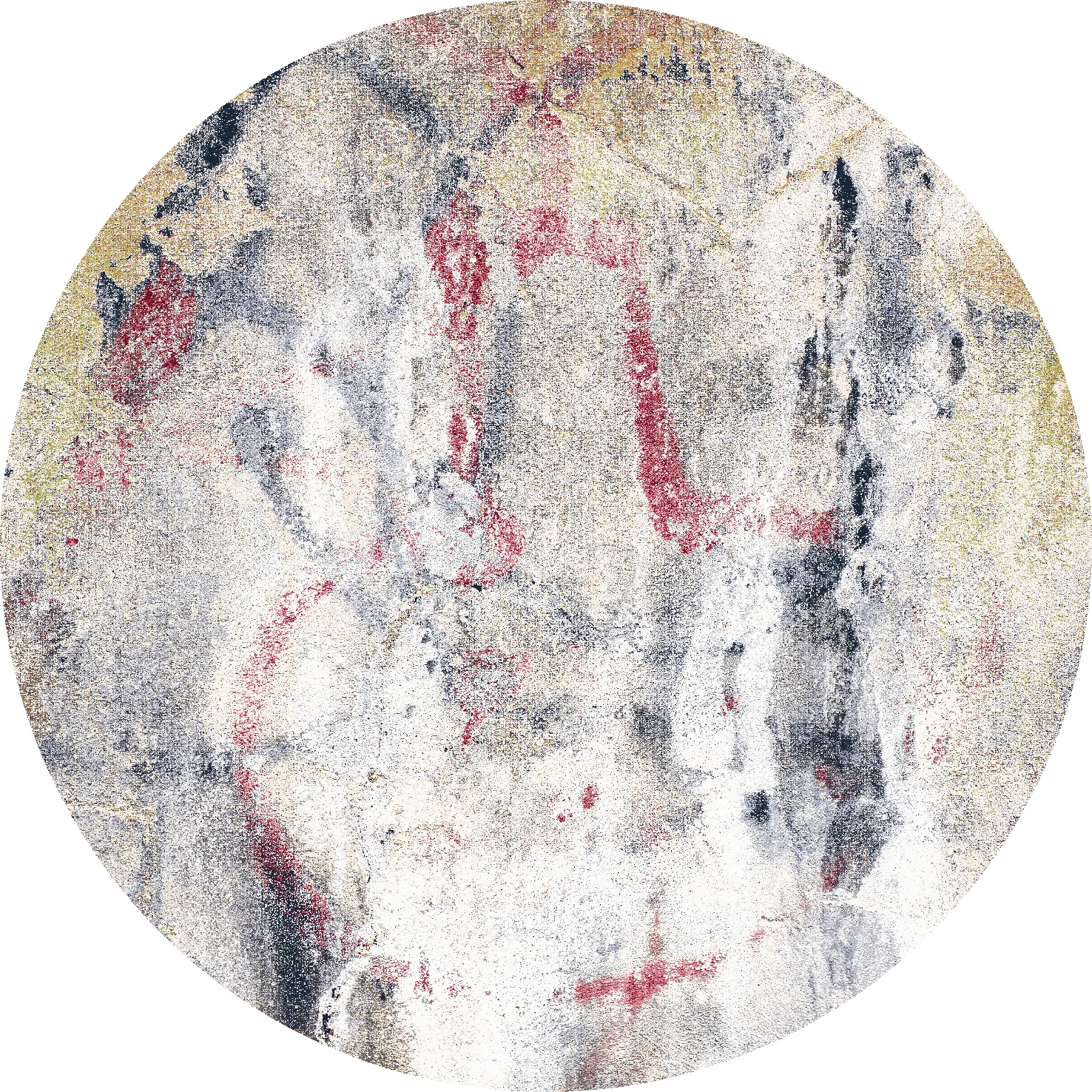 Rund Teppich - Laurito (grau/beige/multi)