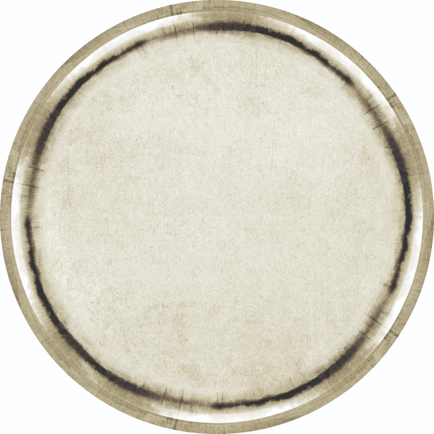 Rund Teppich - Arriate (beige/grau)