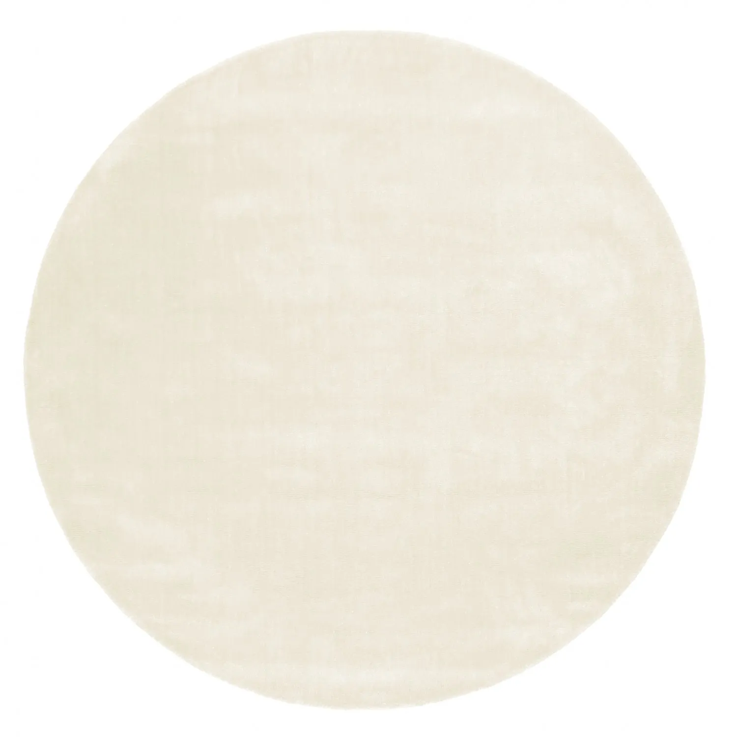 Rund Teppich - Recycled PET with viscose look (offwhite)