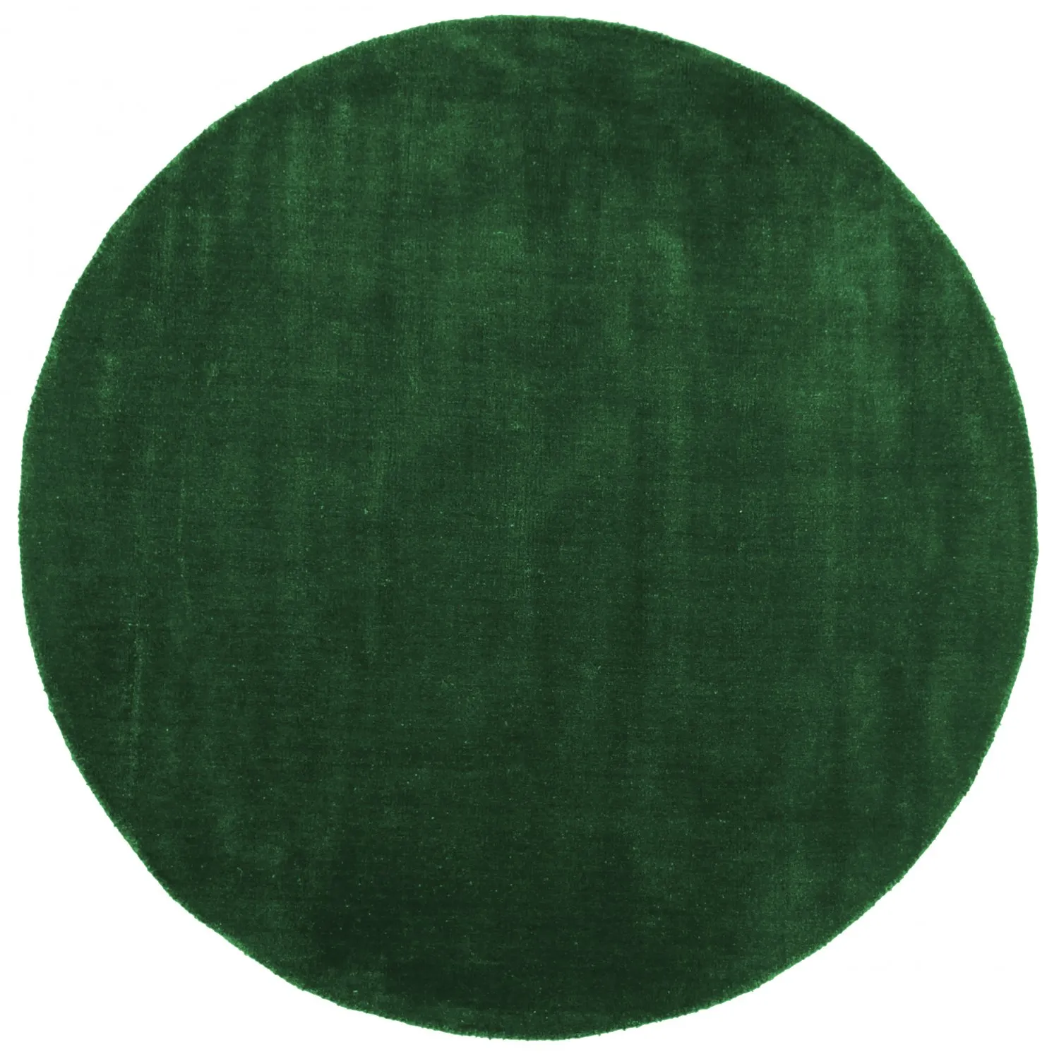 Rund Teppich - Recycled PET with viscose look (grün)