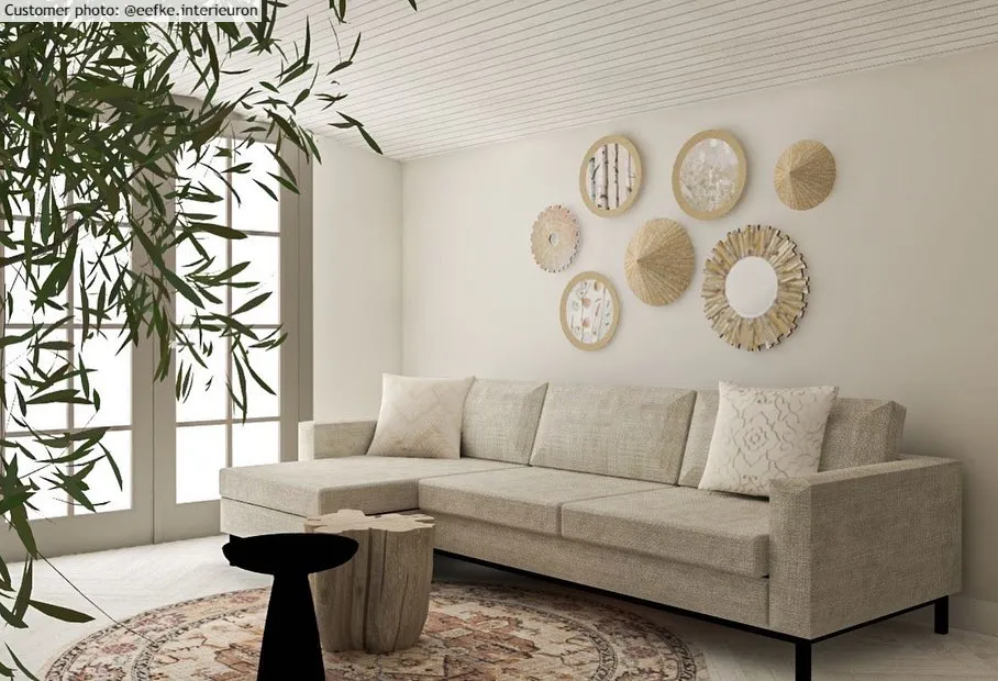 Rund Teppich - Siliana (beige)