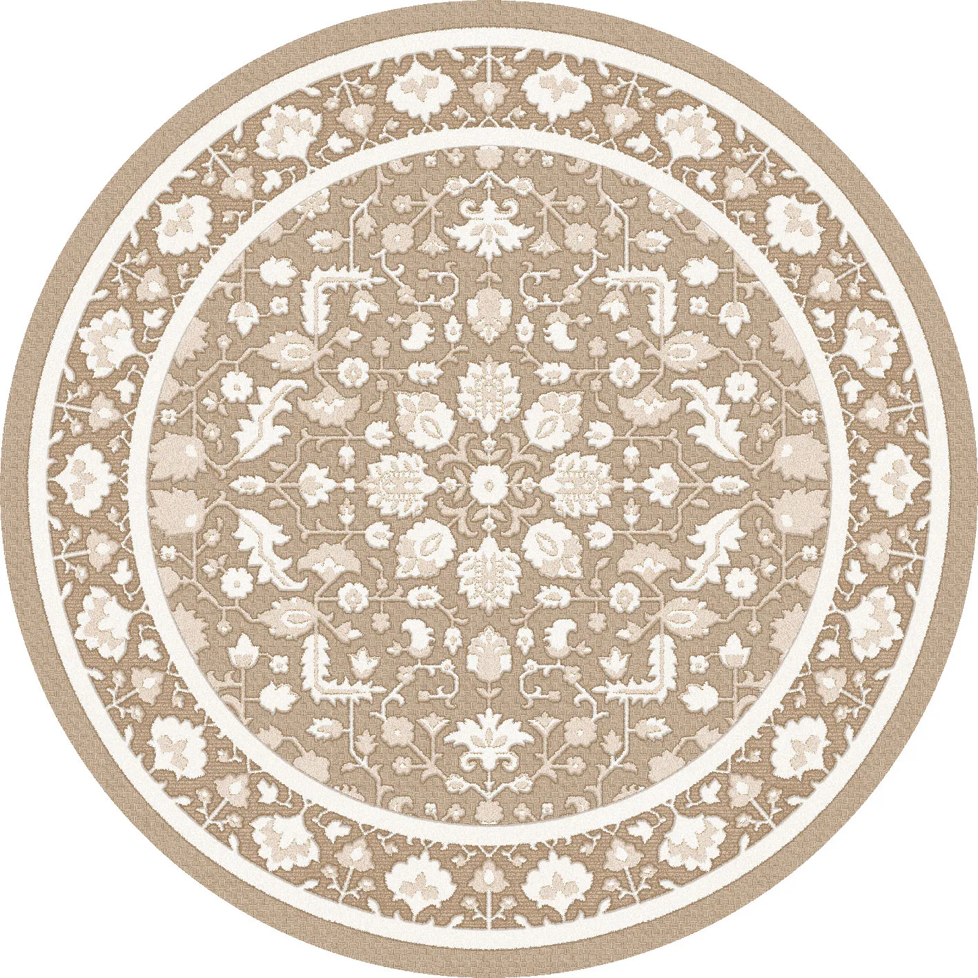 Runde Teppiche - Ember (beige/offwhite)