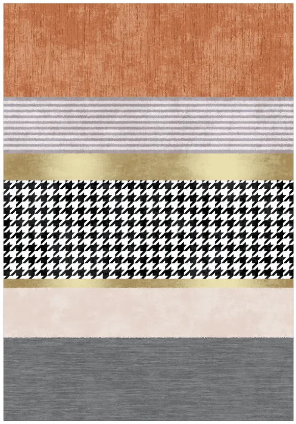 Wilton-Teppich - Esme (orange/bunt)