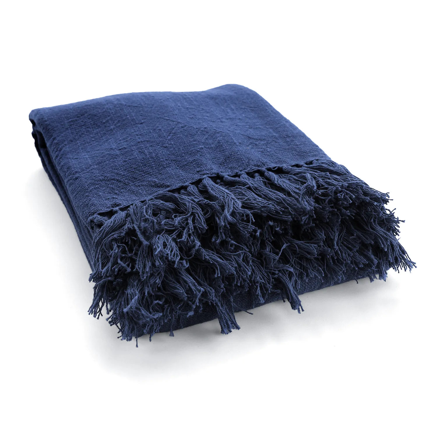 Decken - Veya cotton throw (marineblau)