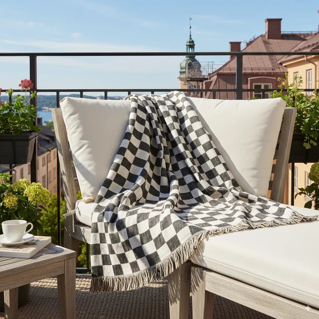 Decken - Wallace Tapestry Blanket (schwarz/weiß)
