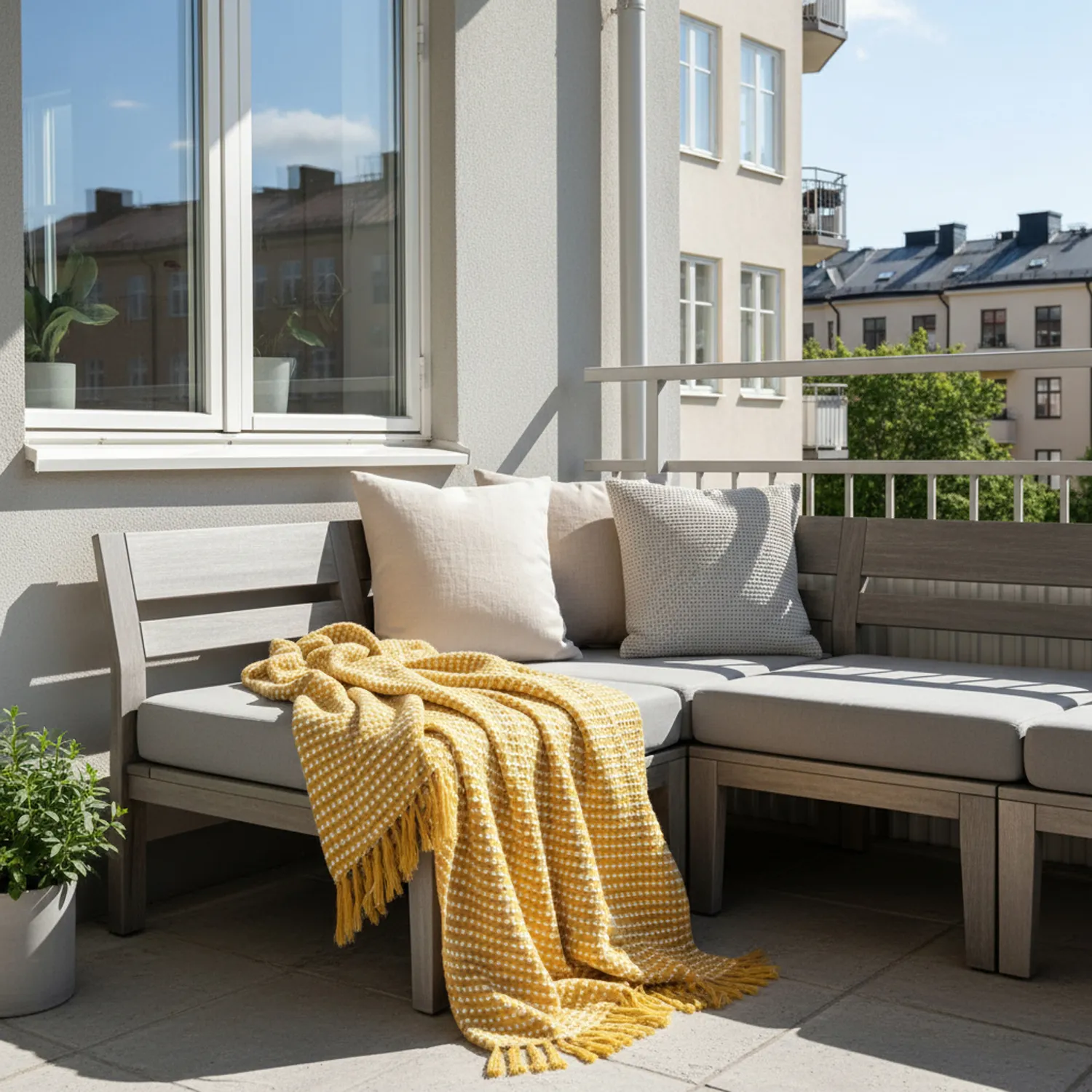 Decken - Quebec Blanket (gelb)