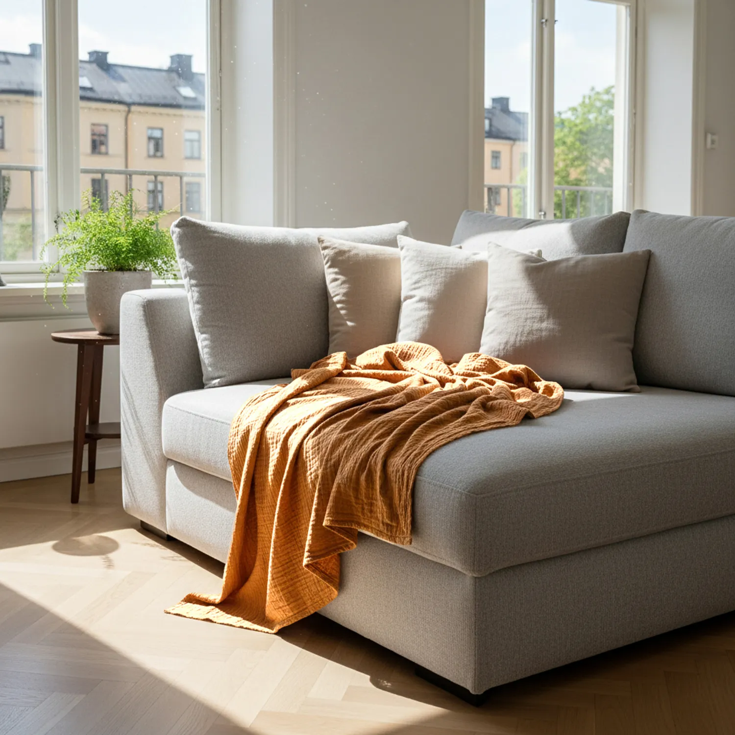 Decken - Vanja Throw (hellbraun)