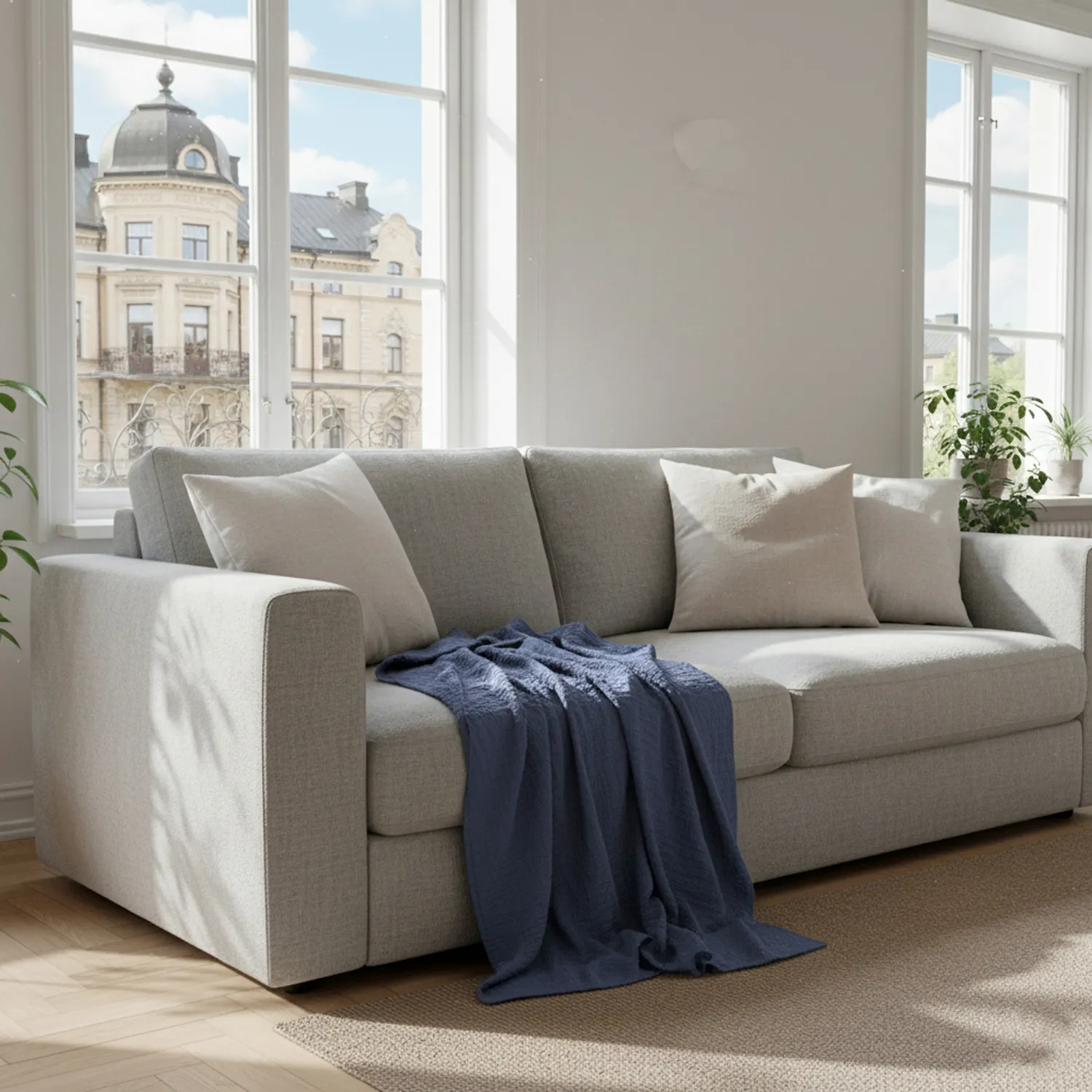 Decken - Vanja Throw (dunkelblau)