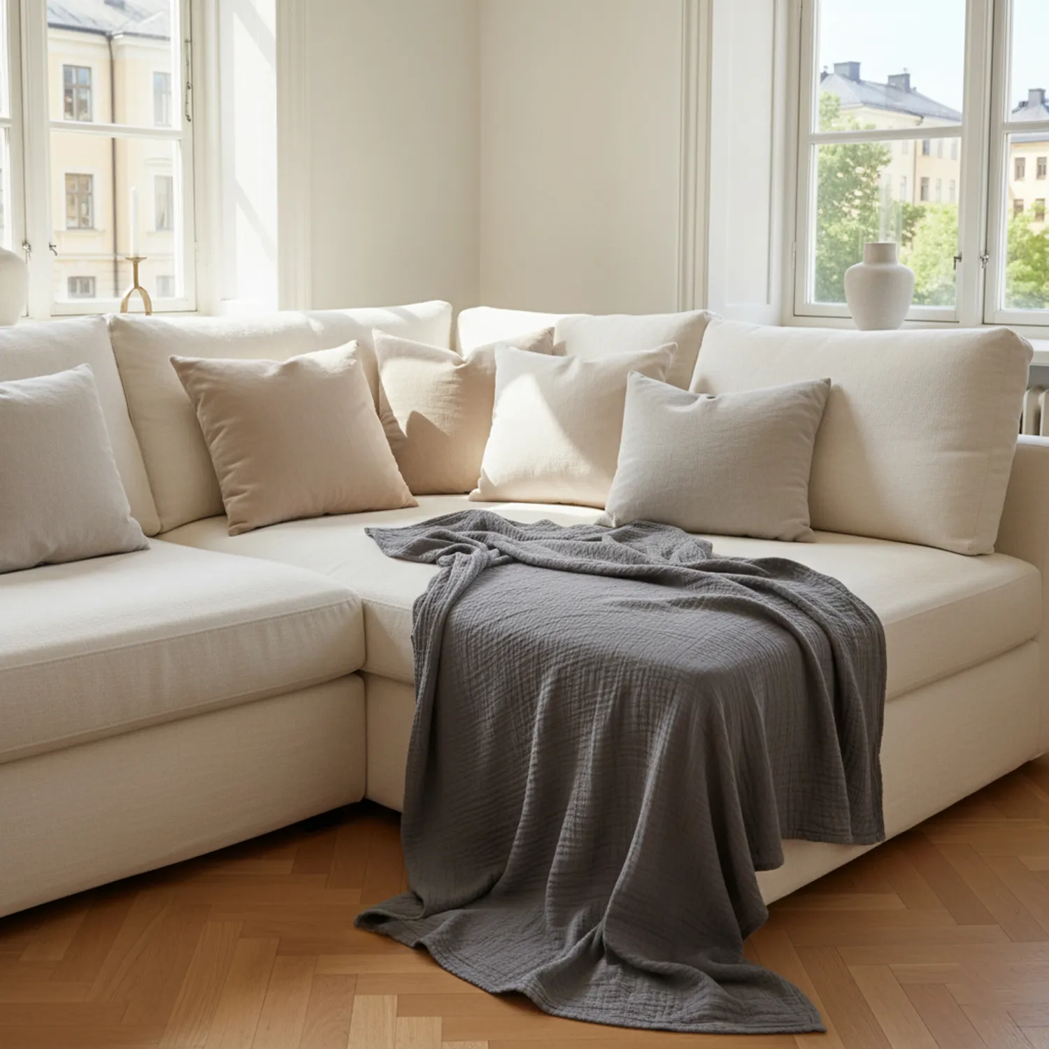 Decken - Vanja Throw (schwarz)