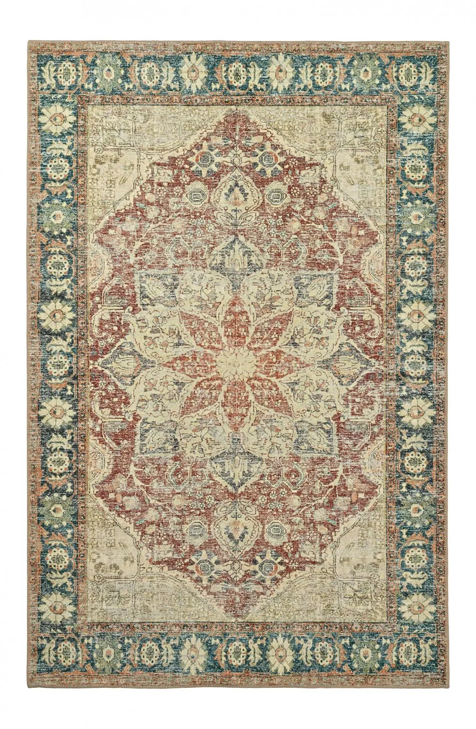 Flachgewebter Teppich - Alvand (rot)