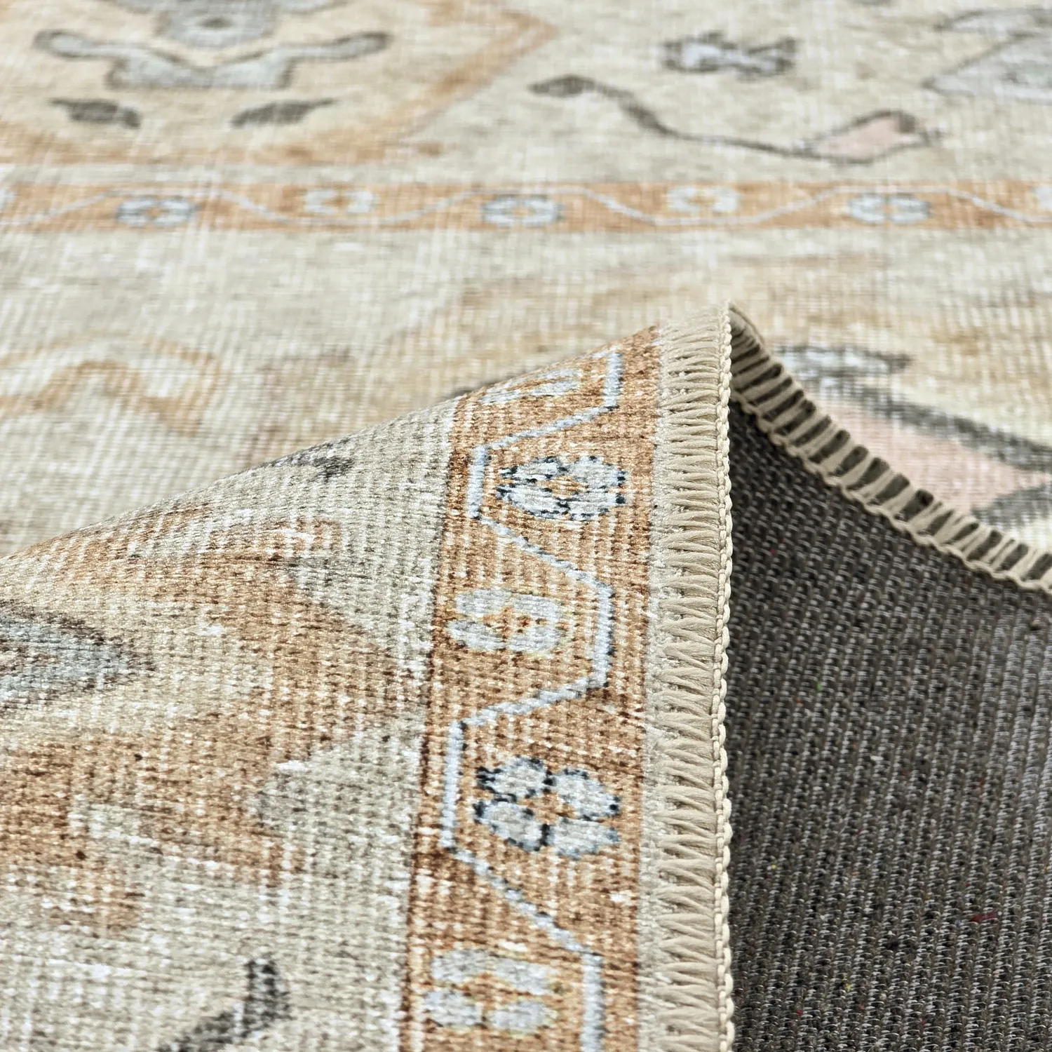 Flachgewebter Teppich - Amena (beige)