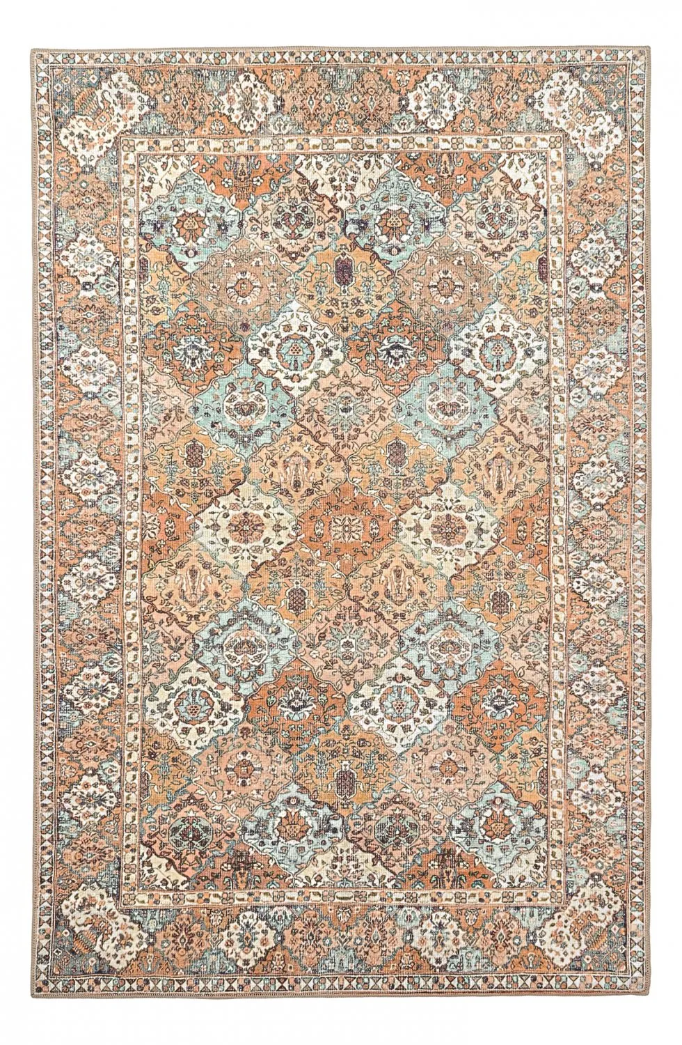 Flachgewebter Teppich - Berelina (beige/mehrfarbig)