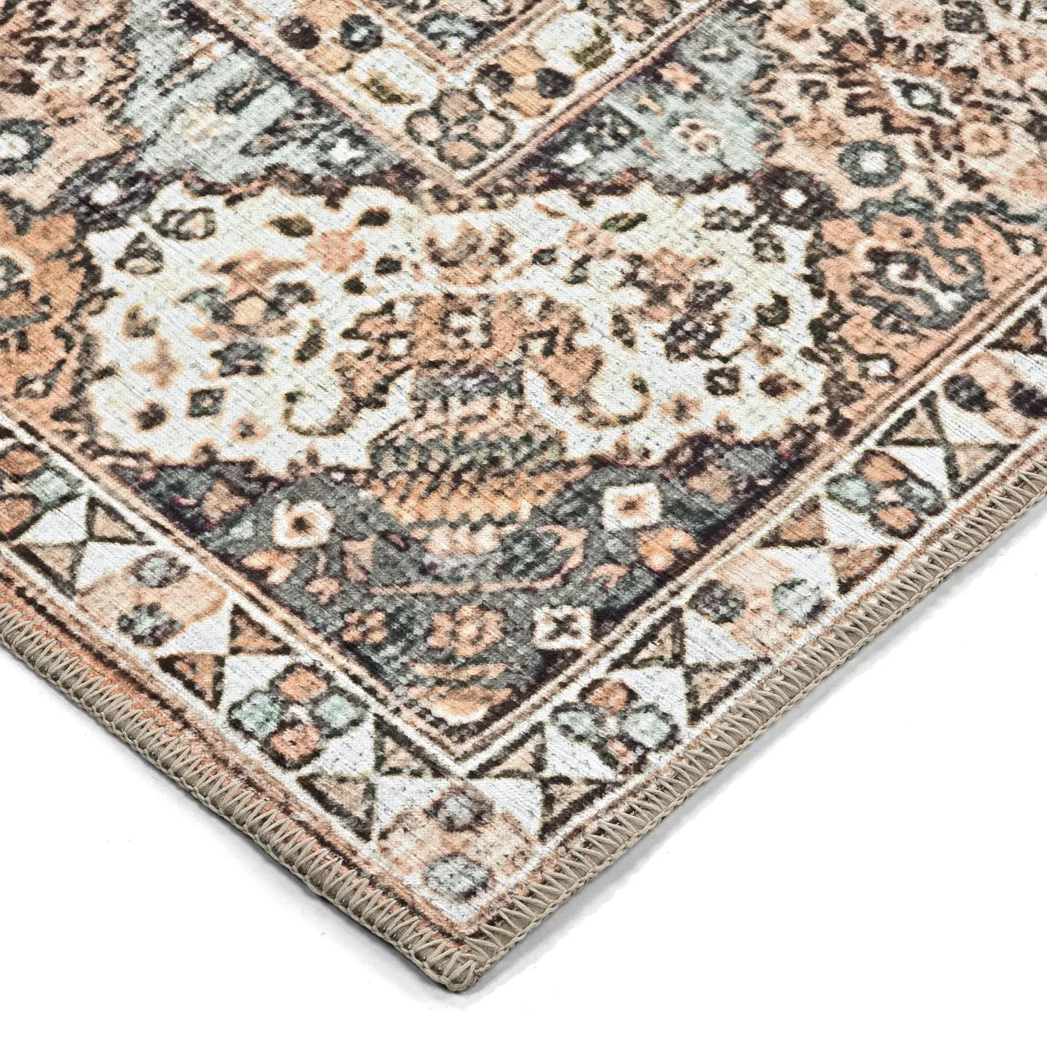 Flachgewebter Teppich - Berelina (beige/mehrfarbig)